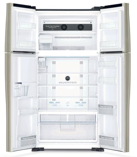 Холодильник Hitachi R-W722FPU1X GGL бежево-золотистое стекло - купить за 135&nbsp;900 ₽ в Москве с доставкой по РФ