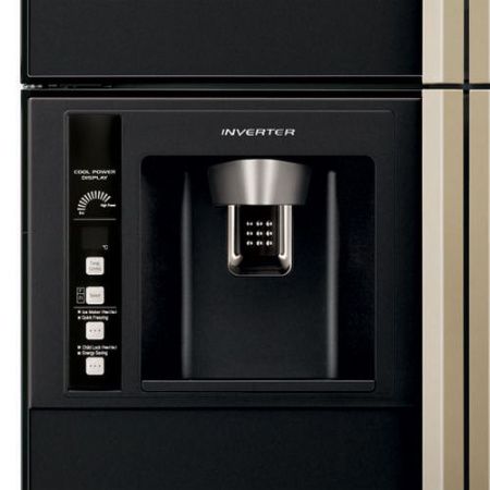 Холодильник Hitachi R-W722FPU1X GBK черное стекло купить за 130&nbsp;900 ₽ в Москве с доставкой по РФ
