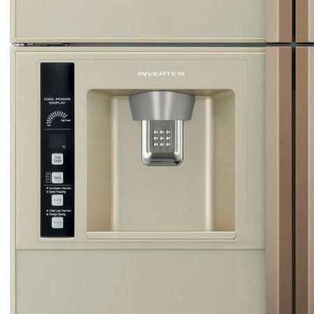 Холодильник Hitachi R-W722FPU1X GGL бежево-золотистое стекло купить за 135&nbsp;900 ₽ в Москве с доставкой по РФ
